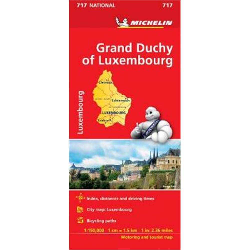 Grand Duchy of Luxembourg - Michelin National Map 717